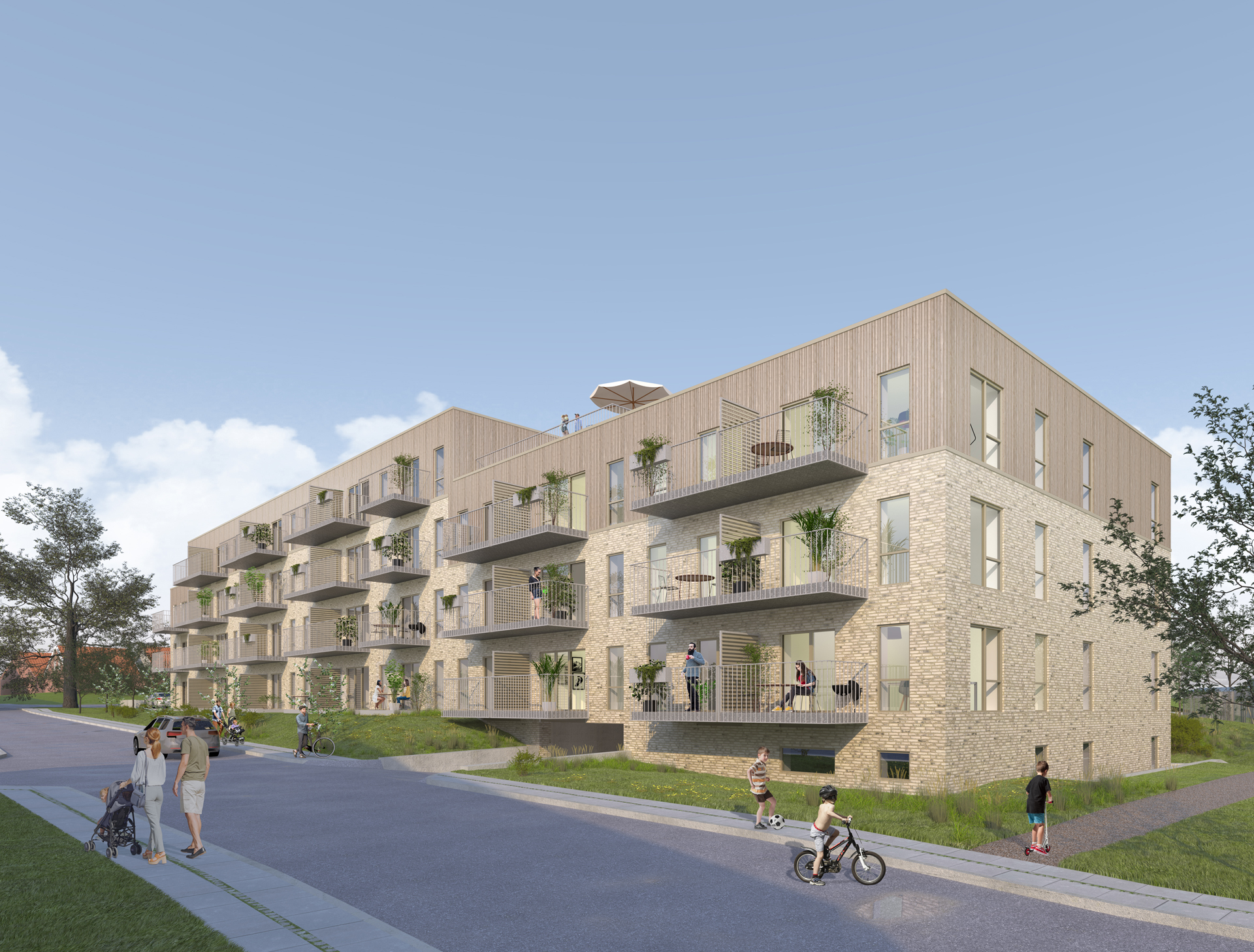 Projekter - Gpp Arkitekter 57 Almene Boliger I Skanderborg